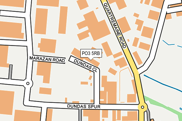 PO3 5RB map - OS OpenMap – Local (Ordnance Survey)