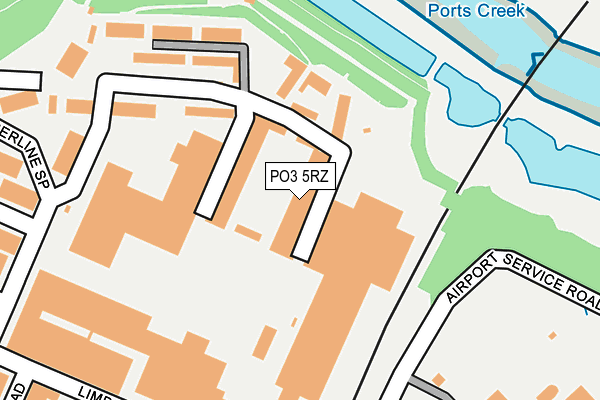PO3 5RZ map - OS OpenMap – Local (Ordnance Survey)