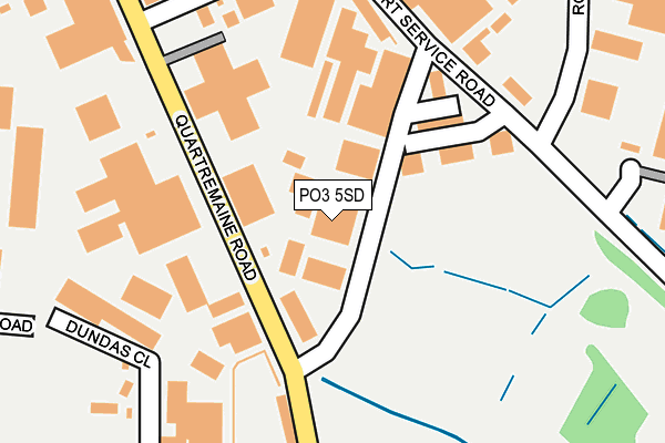PO3 5SD map - OS OpenMap – Local (Ordnance Survey)