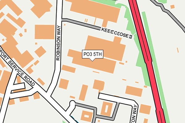 PO3 5TH map - OS OpenMap – Local (Ordnance Survey)