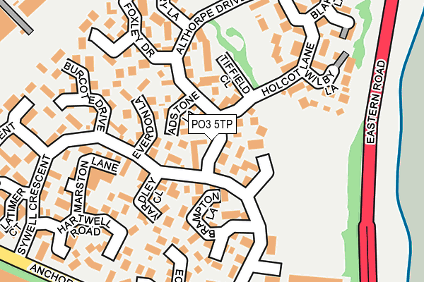 PO3 5TP map - OS OpenMap – Local (Ordnance Survey)