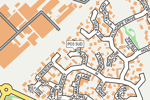 PO3 5UD map - OS OpenMap – Local (Ordnance Survey)