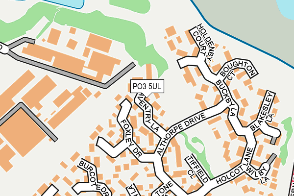PO3 5UL map - OS OpenMap – Local (Ordnance Survey)