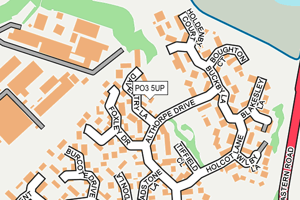 PO3 5UP map - OS OpenMap – Local (Ordnance Survey)