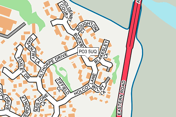 PO3 5UQ map - OS OpenMap – Local (Ordnance Survey)