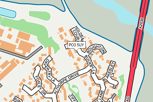 PO3 5UY map - OS OpenMap – Local (Ordnance Survey)