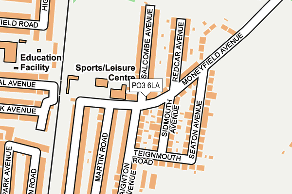 PO3 6LA map - OS OpenMap – Local (Ordnance Survey)