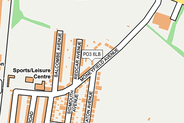 PO3 6LB map - OS OpenMap – Local (Ordnance Survey)