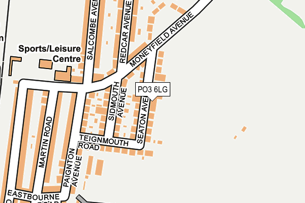 PO3 6LG map - OS OpenMap – Local (Ordnance Survey)