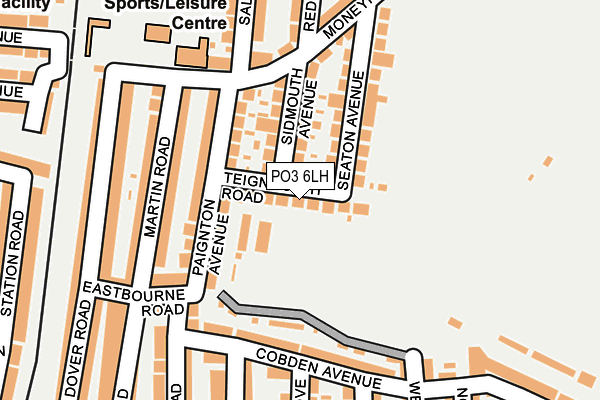 PO3 6LH map - OS OpenMap – Local (Ordnance Survey)