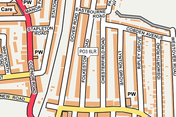 PO3 6LR map - OS OpenMap – Local (Ordnance Survey)