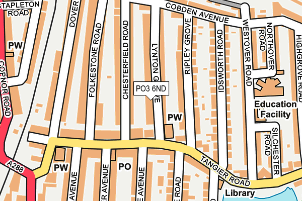 PO3 6ND map - OS OpenMap – Local (Ordnance Survey)
