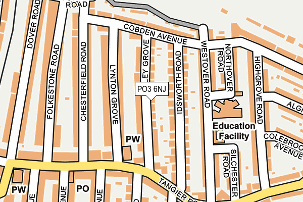 PO3 6NJ map - OS OpenMap – Local (Ordnance Survey)