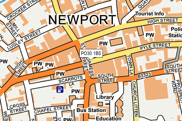 PO30 1BS map - OS OpenMap – Local (Ordnance Survey)