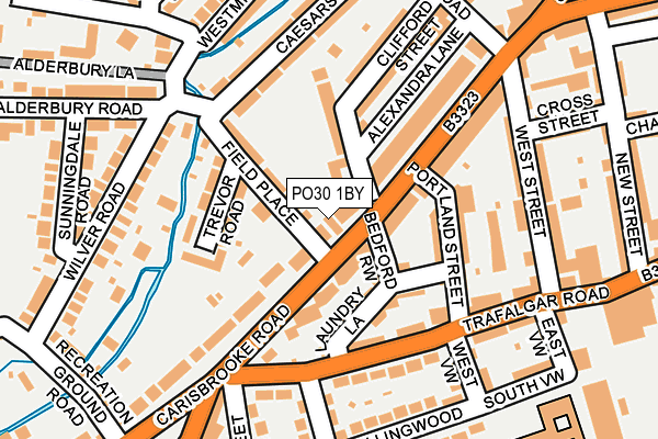 PO30 1BY map - OS OpenMap – Local (Ordnance Survey)