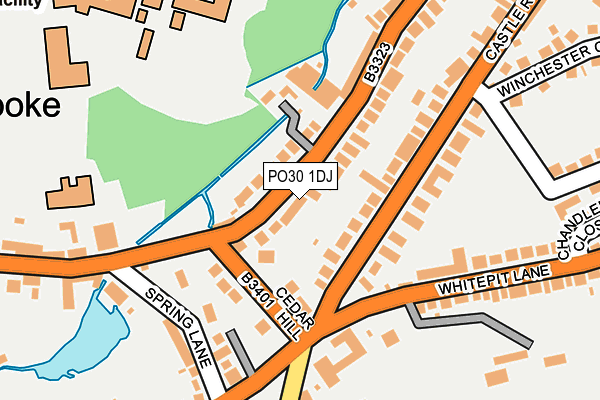 PO30 1DJ map - OS OpenMap – Local (Ordnance Survey)