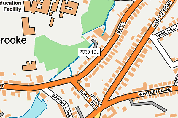 PO30 1DL map - OS OpenMap – Local (Ordnance Survey)