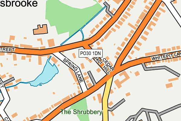 PO30 1DN map - OS OpenMap – Local (Ordnance Survey)