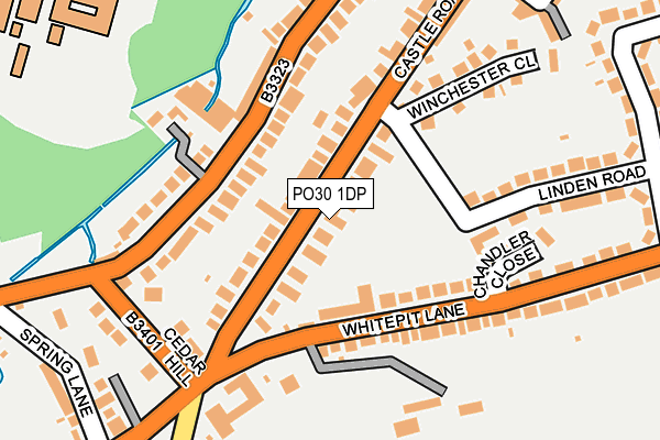 PO30 1DP map - OS OpenMap – Local (Ordnance Survey)