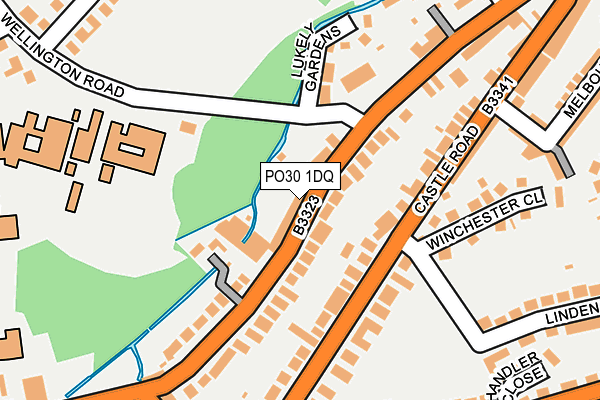 PO30 1DQ map - OS OpenMap – Local (Ordnance Survey)
