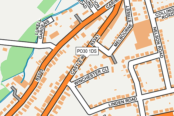 PO30 1DS map - OS OpenMap – Local (Ordnance Survey)