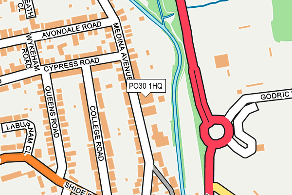 PO30 1HQ map - OS OpenMap – Local (Ordnance Survey)
