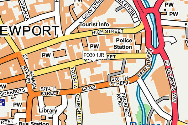 PO30 1JR map - OS OpenMap – Local (Ordnance Survey)