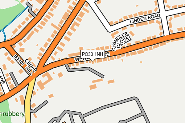 PO30 1NH map - OS OpenMap – Local (Ordnance Survey)