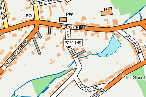 PO30 1NS map - OS OpenMap – Local (Ordnance Survey)