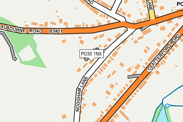 PO30 1NX map - OS OpenMap – Local (Ordnance Survey)
