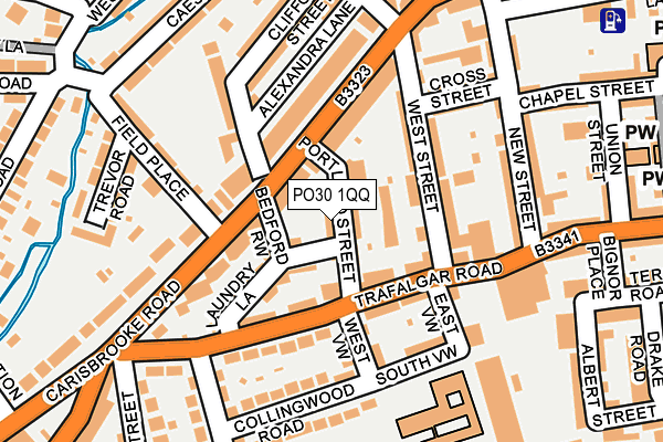 PO30 1QQ map - OS OpenMap – Local (Ordnance Survey)