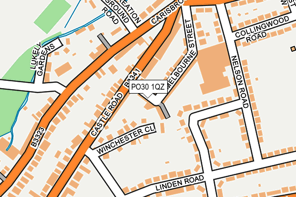 PO30 1QZ map - OS OpenMap – Local (Ordnance Survey)