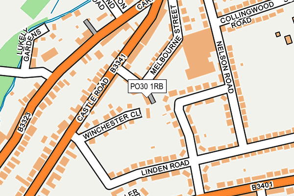 PO30 1RB map - OS OpenMap – Local (Ordnance Survey)