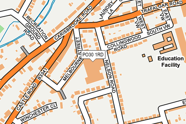 PO30 1RD map - OS OpenMap – Local (Ordnance Survey)