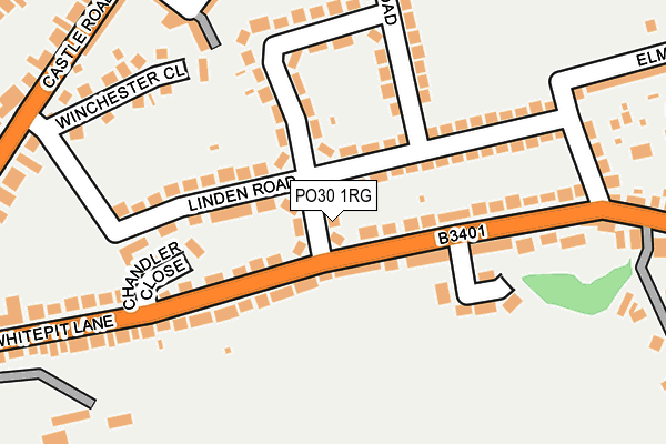 PO30 1RG map - OS OpenMap – Local (Ordnance Survey)
