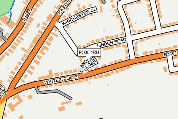 PO30 1RH map - OS OpenMap – Local (Ordnance Survey)