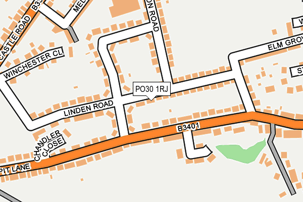 PO30 1RJ map - OS OpenMap – Local (Ordnance Survey)