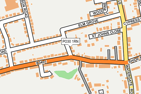 PO30 1RN map - OS OpenMap – Local (Ordnance Survey)