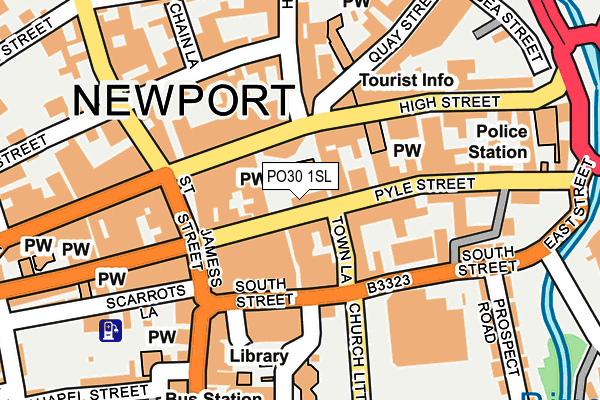 PO30 1SL map - OS OpenMap – Local (Ordnance Survey)