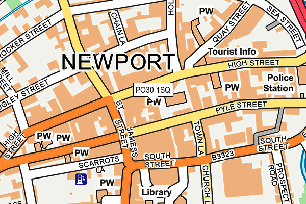 PO30 1SQ map - OS OpenMap – Local (Ordnance Survey)