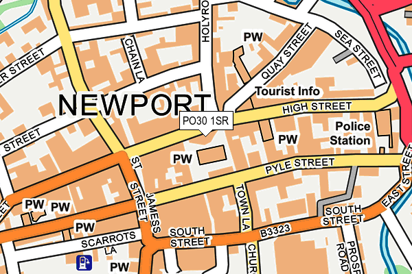 PO30 1SR map - OS OpenMap – Local (Ordnance Survey)