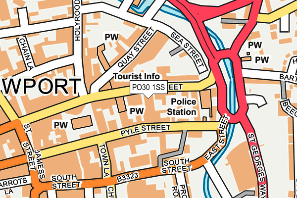 PO30 1SS map - OS OpenMap – Local (Ordnance Survey)