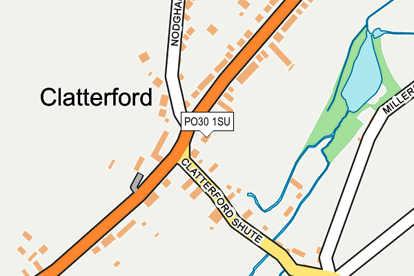 PO30 1SU map - OS OpenMap – Local (Ordnance Survey)