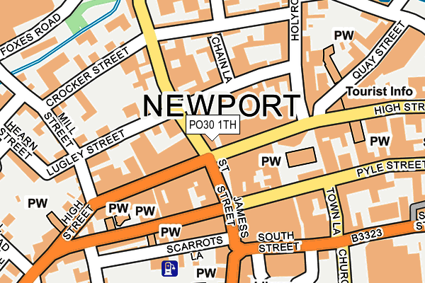 PO30 1TH map - OS OpenMap – Local (Ordnance Survey)