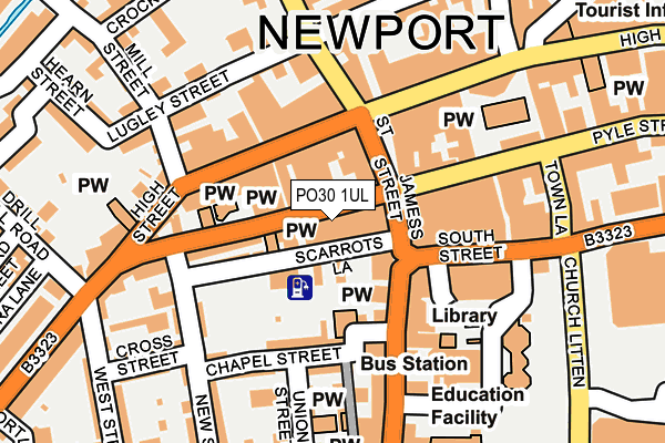 PO30 1UL map - OS OpenMap – Local (Ordnance Survey)