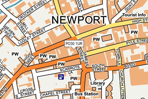 PO30 1UR map - OS OpenMap – Local (Ordnance Survey)