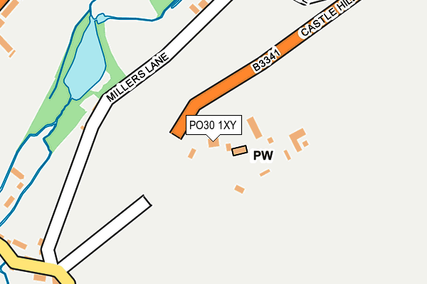 PO30 1XY map - OS OpenMap – Local (Ordnance Survey)