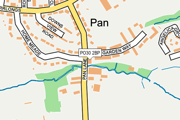 PO30 2BP map - OS OpenMap – Local (Ordnance Survey)