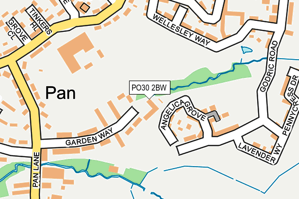 PO30 2BW map - OS OpenMap – Local (Ordnance Survey)