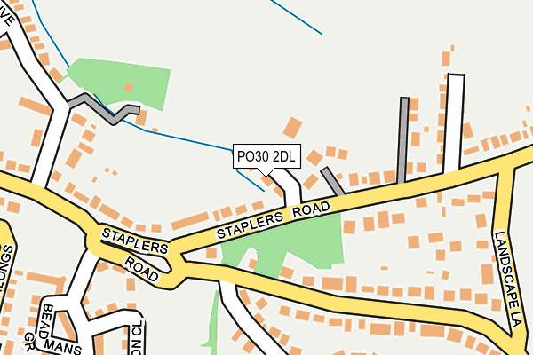 PO30 2DL map - OS OpenMap – Local (Ordnance Survey)